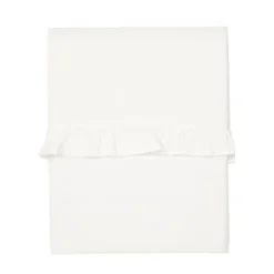 Koeka Ruffle Ledikantlaken Warm White 110 x 140 cm