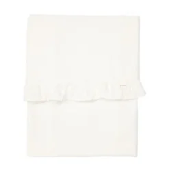 Koeka Ruffle Ledikantlaken Warm White 110 x 140 cm