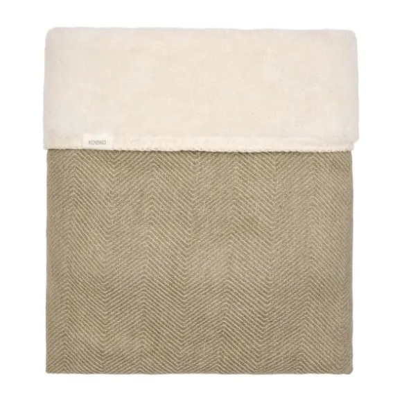 Koeka Wiegdeken Teddy - Montreal - 75x100 cm - Moss