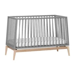 Leander Luna Babybed Grey / Oak 70 x 140 cm