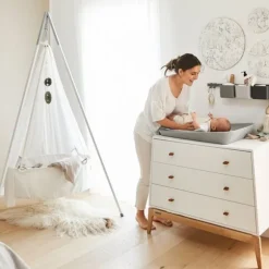 Leander Matty Aankleedkussen Topper - Woodland - Clay