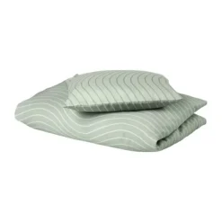 Leander Woodland Dekbedovertrek - Sage Green - 70 x 100 cm