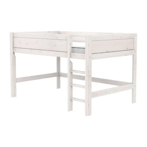 Life Time Halfhoogslaper Deluxe - White Wash - 120 cm