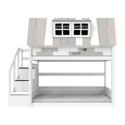 Life Time Laag Stapelbed My Hangout - White Wash - Luxe Lattenbodem
