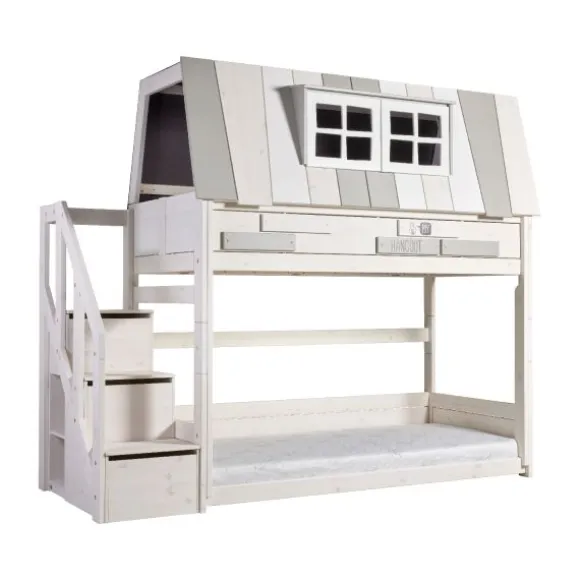 Life Time Laag Stapelbed My Hangout - White Wash - Rolbodem