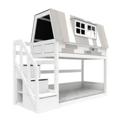 Life Time Laag Stapelbed My Hangout - White Wash - Rolbodem