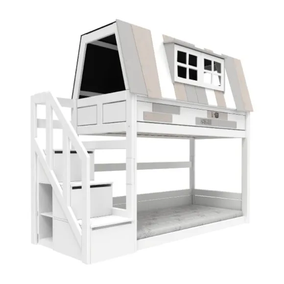 Life Time Laag Stapelbed My Hangout - White Wash - Rolbodem