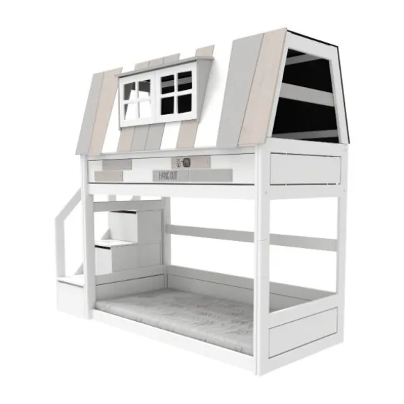 Life Time Laag Stapelbed My Hangout - White Wash - Rolbodem