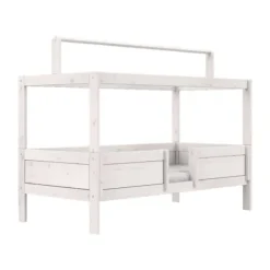 LIFETIME Bed Met Dakframe - 4-in-1 Bed - Premium Whitewash