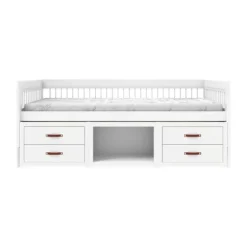 LifeTime Breeze Kajuitbed – Met Boekenkast – Luxe lattenbodem