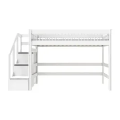 LifeTime Breeze Lage Hoogslaper – Trapkast – Luxe Lattenbodem