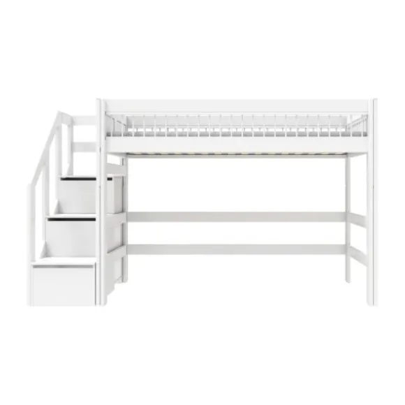 LifeTime Breeze Lage Hoogslaper – Trapkast – Luxe Lattenbodem