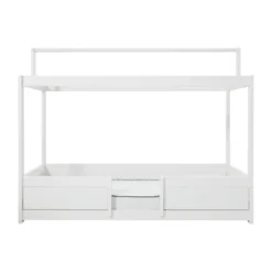 LIFETIME Kidsrooms 4 in 1 Bedcombinatie Met Dak Wit Gelakt