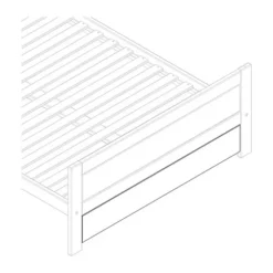 LIFETIME Kidsrooms Afdekplaat Voor Ledikant 140 Wit Gelakt