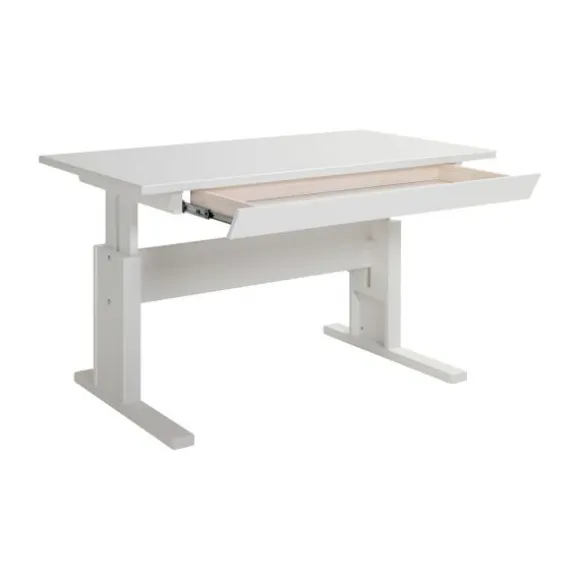 LIFETIME Kidsrooms Bureau Klein Verstelbaar Met Lade Whitewash