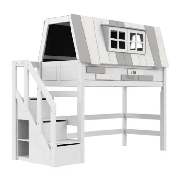 LIFETIME Kidsrooms Hoogslaper - My Hangout - 152 cm - Luxe Lattenbodem