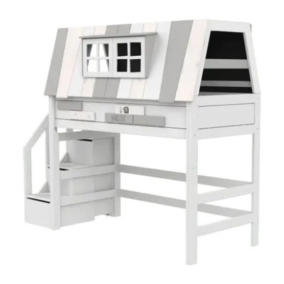 LIFETIME Kidsrooms Hoogslaper - My Hangout - 152 cm - Luxe Lattenbodem