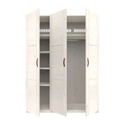 LIFETIME Kidsrooms Kledingkast 3-Deurs - White Wash