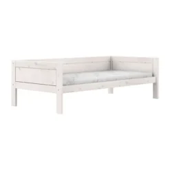 LIFETIME Kidsrooms Original Eenpersoonsbed - Premium Rolbodem - White Wash