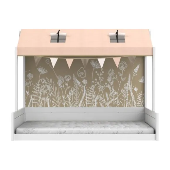 LIFETIME Montessoribed Met Dakconstructie - Wit