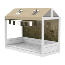 LIFETIME Montessoribed Met Dakconstructie - Wit