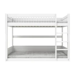 LifeTime Stapelbed – Laag – Luxe Lattenbodem – Wit Gelakt