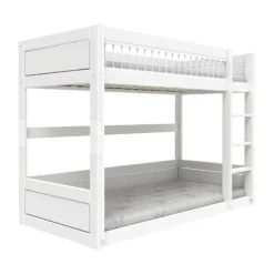 LifeTime Stapelbed – Laag – Rolbodem – Wit Gelakt