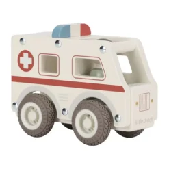 Little Dutch Ambulance Inclusief Pegdoll – Hout