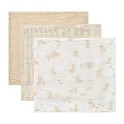 Little Dutch Baby Bunny Monddoekjes - 3 Stuks - 25 x 25 cm