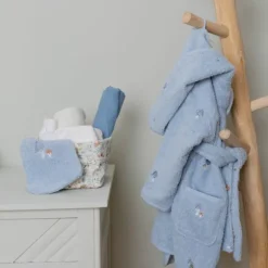 Little Dutch Badjas Geborduurd - Maat 98/104 - Blue