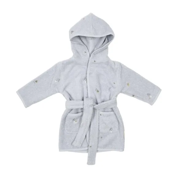 Little Dutch Badjas Geborduurd - Maat 74/80 - Blue