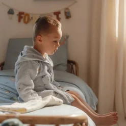 Little Dutch Badjas Geborduurd - Maat 74/80 - Blue