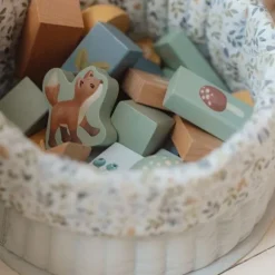 Little Dutch Forest Friends Houten Blokken In Ton