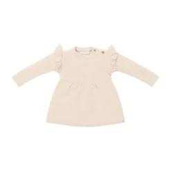 Little Dutch Gebreide jurk – Lange Mouwen - Mt. 50– Zand