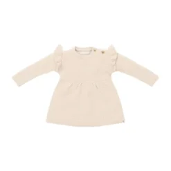 Little Dutch Gebreide jurk – Lange Mouwen - Mt. 50– Zand