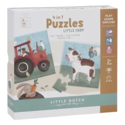 Little Dutch Little Farm Puzzel - 4-in-1