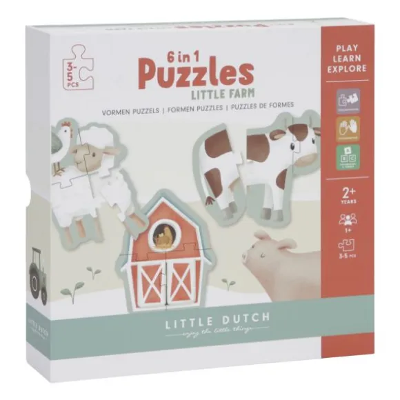 Little Dutch Little Farm Puzzel - 6-in-1