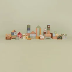 Little Dutch Little Farm Houten Blokken In Ton