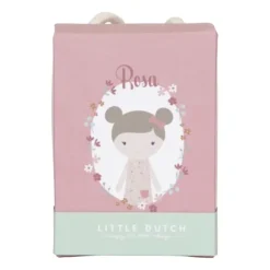 Little Dutch Little Pink Flowers Knuffelpop - Rosa - 10 cm