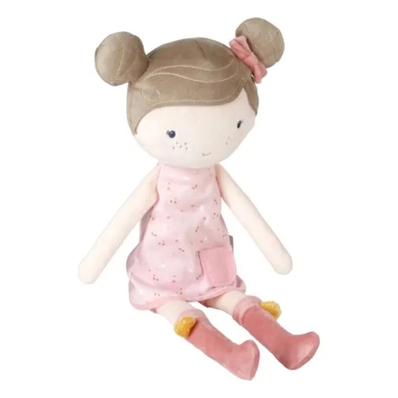 Little Dutch Little Pink Flowers Knuffelpop - Rosa - 50 cm