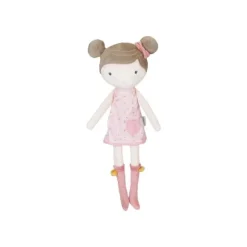 Little Dutch Little Pink Flowers Knuffelpop - Rosa - 50 cm