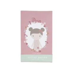 Little Dutch Little Pink Flowers Knuffelpop - Rosa - 50 cm