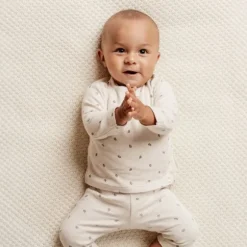 Little Dutch Newborn NOOS Little Farm - T-shirt lange mouw maat 62 - Green leaves