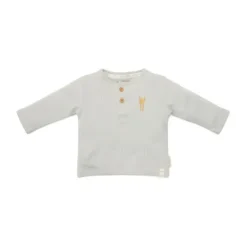 Little Dutch Newborn NOOS Little Farm - T-shirt lange mouw maat 50 - Wafel Soft Green