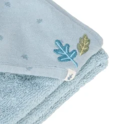 Little Dutch Pure Badcape - 100 x 100 cm - Denim Blue