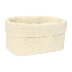 Little Dutch Pure Commodemandje Groot - 25 x 15 x 15 cm - Gebreid - Soft White
