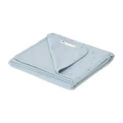 Little Dutch Pure Ledikantdeken - 110 x 140 cm - Denim Blue