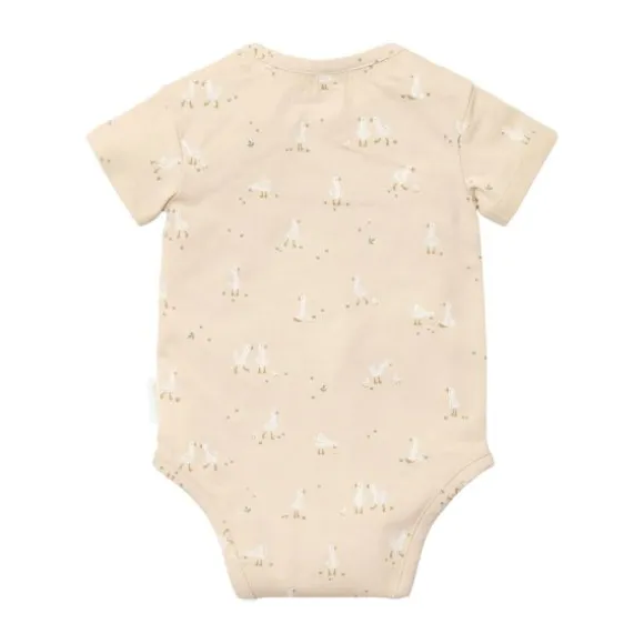 Little Dutch Stripe Lange Mouw T-Shirt - Maat 50 - Soft Beige