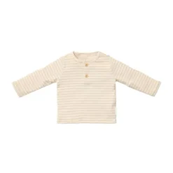 Little Dutch Stripe Lange Mouw Overslag Romper - Maat 44 - Soft Beige