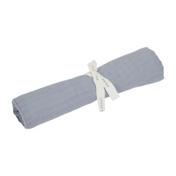 Little Dutch Swaddle Doek Pure - 120 x 120 cm - Hydrofiel - Denim Blue